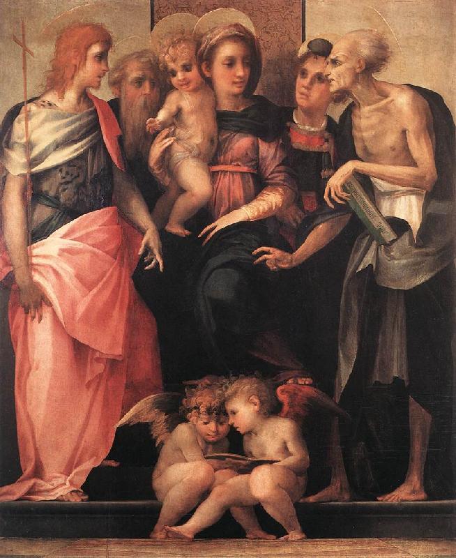 Rosso Fiorentino Madonna Enthroned with Four Saints Sweden oil painting art